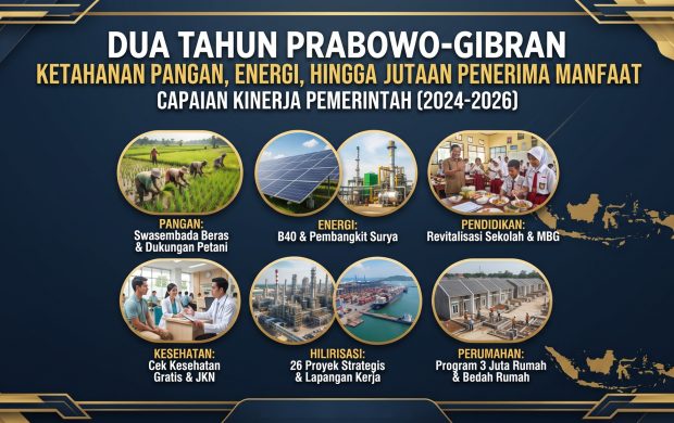 Dua Tahun Prabowo-Gibran: Dari Ketahanan Pangan Hingga Jutaan Penerima Manfaat, Ini Capaian Program Pemerintah